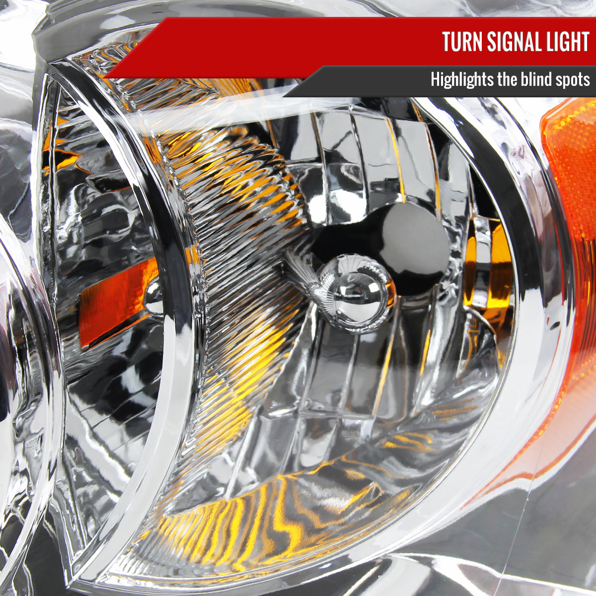 2006-2008 Dodge RAM 1500/ 2006-2009 RAM 2500 3500 Retro Style Projector Headlights (Chrome Housing/Clear Lens)