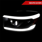 2006-2008 Dodge RAM 1500/ 2006-2009 Dodge RAM 2500/3500 LED Tube Projector Headlights (Matte Black Housing/Clear Lens)