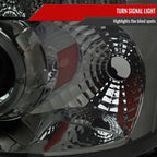 2005-2007 Ford Escape Dual Halo Projector Headlights w/ SMD LED Light Strip (Chrome Housing/Smoked Lens)