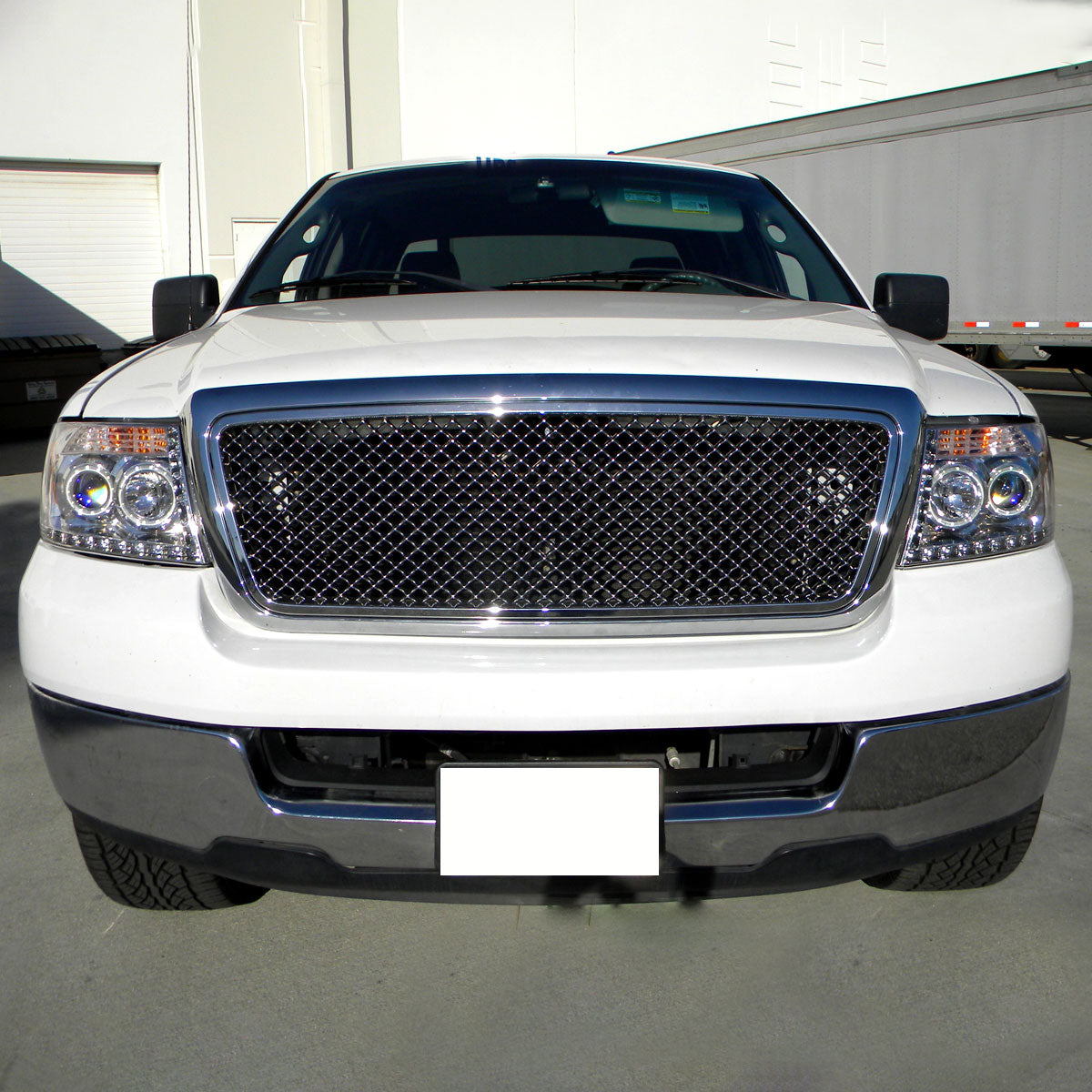 2004-2008 Ford F-150/ 2006-2008 Lincoln Mark LT Dual Halo Projector Headlights w/ LED Light Strip (Chrome Housing/Clear Lens)