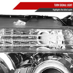 2004-2008 Ford F-150/ 2006-2008 Lincoln Mark LT Dual Halo Projector Headlights w/ LED Light Strip (Chrome Housing/Clear Lens)