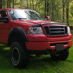 2004-2008 Ford F-150/ 2006-2008 Lincoln Mark LT Projector Headlights w/ Amber Reflectors (Chrome Housing/Clear Lens)