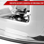 2004-2008 Ford F-150/ 2006-2008 Lincoln Mark LT Switchback Sequential LED C-Bar Projector Headlights (Chrome Housing/Clear Lens)