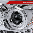2004-2008 Ford F-150/ 2006-2008 Lincoln Mark LT Dual Halo Projector Headlights (Chrome Housing/Clear Lens)