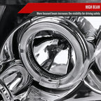 2004-2008 Ford F-150/ 2006-2008 Lincoln Mark LT Dual Halo Projector Headlights (Chrome Housing/Clear Lens)