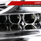 2004-2008 Ford F-150/ 2006-2008 Lincoln Mark LT Dual Halo Projector Headlights (Chrome Housing/Clear Lens)