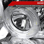 2004-2008 Ford F-150/ 2006-2008 Lincoln Mark LT Halo Projector Headlights w/ SMD LED Light Strip & LED Turn Signal Lights (Chrome Housing/Clear Lens)