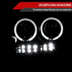 2004-2008 Ford F-150/ 2006-2008 Lincoln Mark LT Dual Halo Projector Headlights (Jet Black Housing/Clear Lens)