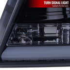 2004-2008 Ford F-150/ 2006-2008 Lincoln Mark LT LED C-Bar Projector Headlights (Glossy Black Housing/Smoked Lens)