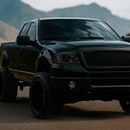 2004-2008 Ford F-150/ 2006-2008 Lincoln Mark LT Projector Style Headlights w/ LED Bar (Chrome Housing/Smoked Lens)