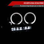 2004-2008 Ford F-150/ 2006-2008 Lincoln Mark LT Dual Halo Projector Headlights (Glossy Black Housing/Smoked Lens)
