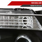 2004-2008 Ford F-150/ 2006-2008 Lincoln Mark LT Dual Halo Projector Headlights w/ LED Light Strip (Matte Black Housing/Clear Lens)