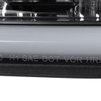 2004-2008 Ford F-150/ 2006-2008 Lincoln Mark LT LED C-Bar Projector Headlights (Matte Black Housing/Clear Lens)