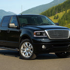 2004-2008 Ford F-150/ 2006-2008 Lincoln Mark LT LED Tube Projector Headlights (Matte Black Housing/Clear Lens)