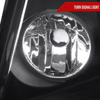 2004-2008 Ford F-150/ 2006-2008 Lincoln Mark LT Projector Headlights w/ Amber Reflectors (Matte Black Housing/Clear Lens)