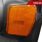 2004-2008 Ford F-150/ 2006-2008 Lincoln Mark LT Projector Headlights w/ Amber Reflectors (Matte Black Housing/Clear Lens)