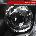 2004-2008 Ford F-150/ 2006-2008 Lincoln Mark LT Halo Projector Headlights w/ SMD LED Light Strip & LED Turn Signal Lights (Matte Black Housing/Clear Lens)