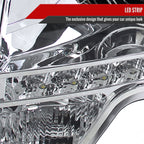 2009-2014 Ford F-150 Projector Headlights w/ LED Light Strip (Chrome Housing/Clear Lens)