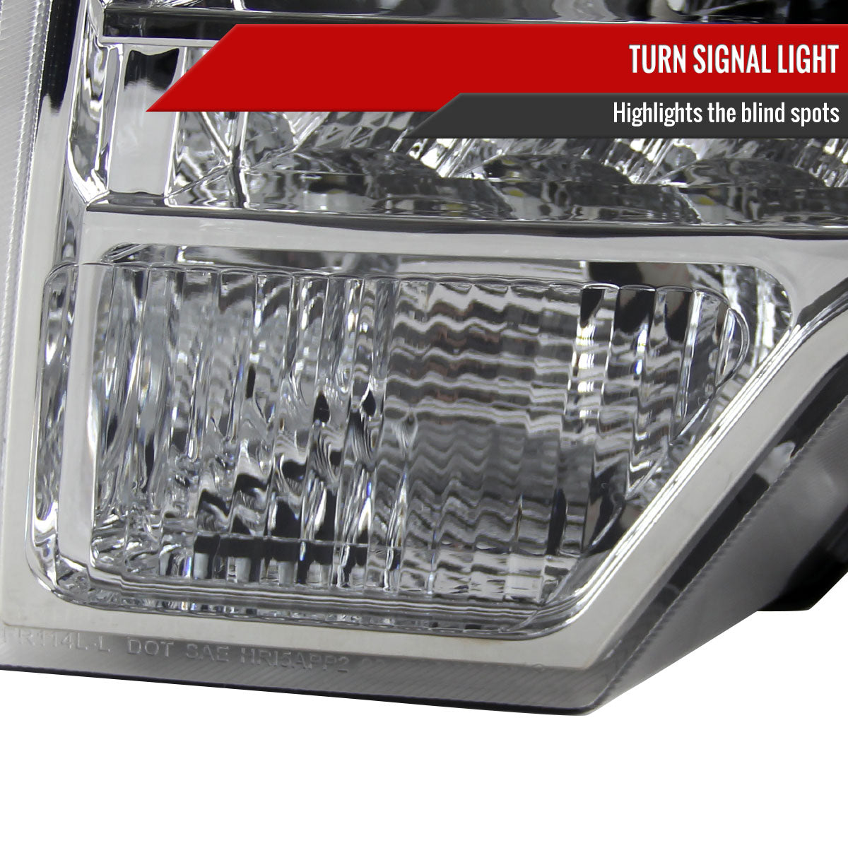 2009-2014 Ford F-150 Projector Headlights w/ LED Light Strip (Chrome Housing/Clear Lens)