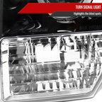 2009-2014 Ford F-150 Dual Halo Projector Headlights (Jet Black Housing/Clear Lens)