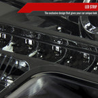 2009-2014 Ford F-150 Projector Headlights w/ LED Light Strip (Chrome Housing/Smoked Lens)