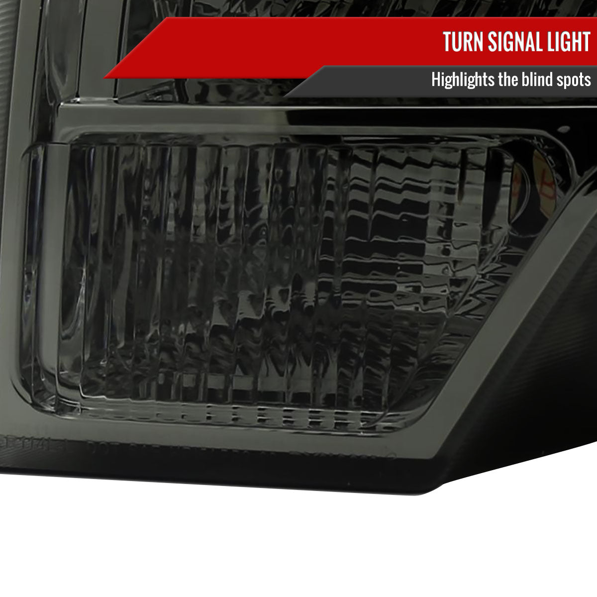 2009-2014 Ford F-150 Projector Headlights w/ LED Light Strip (Chrome Housing/Smoked Lens)