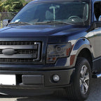 2009-2014 Ford F-150 Projector Headlights w/ LED Light Strip (Chrome Housing/Smoked Lens)