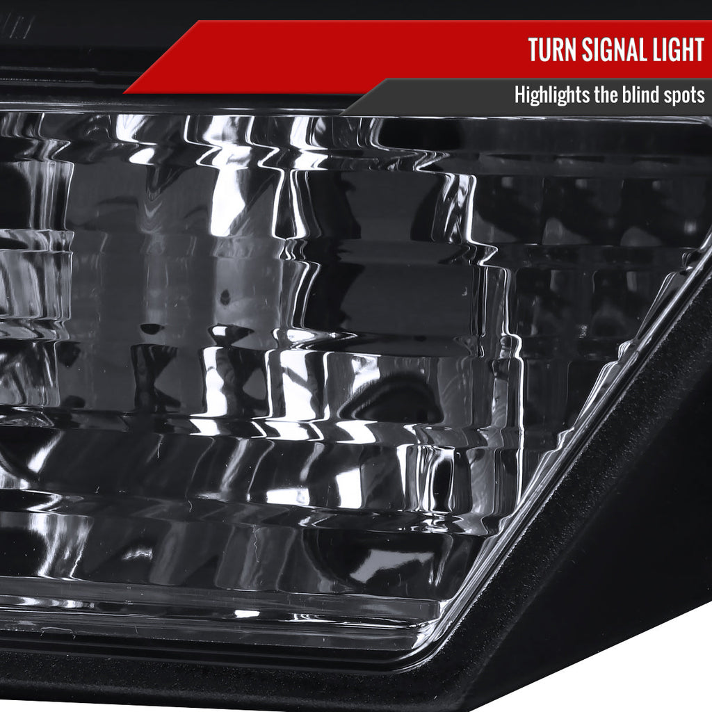 2009-2014 Ford F-150 LED C-Bar Projector Headlights (Glossy Black Housing/Smoked Lens)