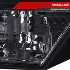 2009-2014 Ford F-150 LED C-Bar Projector Headlights (Glossy Black Housing/Smoked Lens)