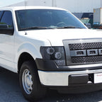 2009-2014 Ford F-150 Dual Halo Projector Headlights (Glossy Black Housing/Smoked Lens)