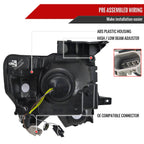2009-2014 Ford F-150 Projector Headlights w/ Amber Reflectors (Matte Black Housing/Clear Lens)