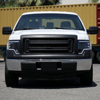 2009-2014 Ford F-150 Switchback Sequential LED Turn Signal Projector Headlights (Matte Black Housing/Clear Lens)