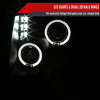 2009-2014 Ford F-150 Dual Halo Projector Headlights (Matte Black Housing/Clear Lens)