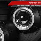 2009-2014 Ford F-150 Dual Halo Projector Headlights (Matte Black Housing/Clear Lens)