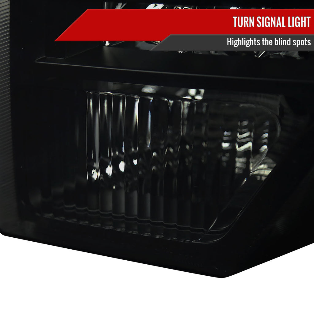 2009-2014 Ford F-150 Projector Headlights w/ LED Light Strip (Black Housing/Smoked Lens)