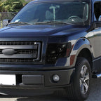 2009-2014 Ford F-150 Projector Headlights w/ LED Light Strip (Black Housing/Smoked Lens)