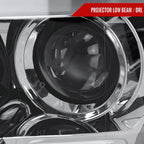 2015-2017 Ford F-150 LED Bar Projector Headlights - RS (Chrome Housing/Clear Lens)