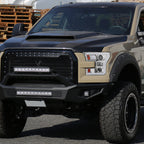 2015-2017 Ford F-150 LED Bar Projector Headlights - RS (Chrome Housing/Clear Lens)