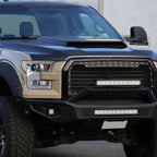 2015-2017 Ford F-150 LED Bar Projector Headlights w/ Switchback Sequential Turn Signals (Chrome Housing / Clear Lens)