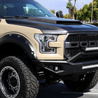 2015-2017 Ford F-150 LED Bar Projector Headlights (Chrome Housing/Clear Lens)
