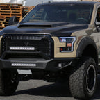 2015-2017 Ford F-150 LED Bar Projector Headlights - RS (Matte Black Housing / Clear Lens)