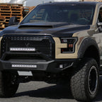 2015-2017 Ford F-150 LED Bar Projector Headlights - RS (Black Housing/Smoked Lens)