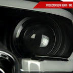 2015-2017 Ford F-150 LED Bar Projector Headlights w/ Switchback Sequential Turn Signals (Black Housing / Smoked Lens)