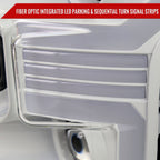 2015-2017 Ford F-150 LED Bar Projector Headlights w/ Switchback Sequential Turn Signals (White Housing / Clear Lens)