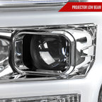 2018-2020 Ford F-150 LED C-Bar Projector Headlights (Chrome Housing / Clear Lens)