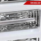 2018-2020 Ford F-150 LED C-Bar Projector Headlights (Chrome Housing / Clear Lens)