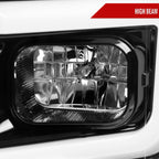 2018-2020 Ford F-150 LED C-Bar Projector Headlights (Glossy Black Housing / Clear Lens)