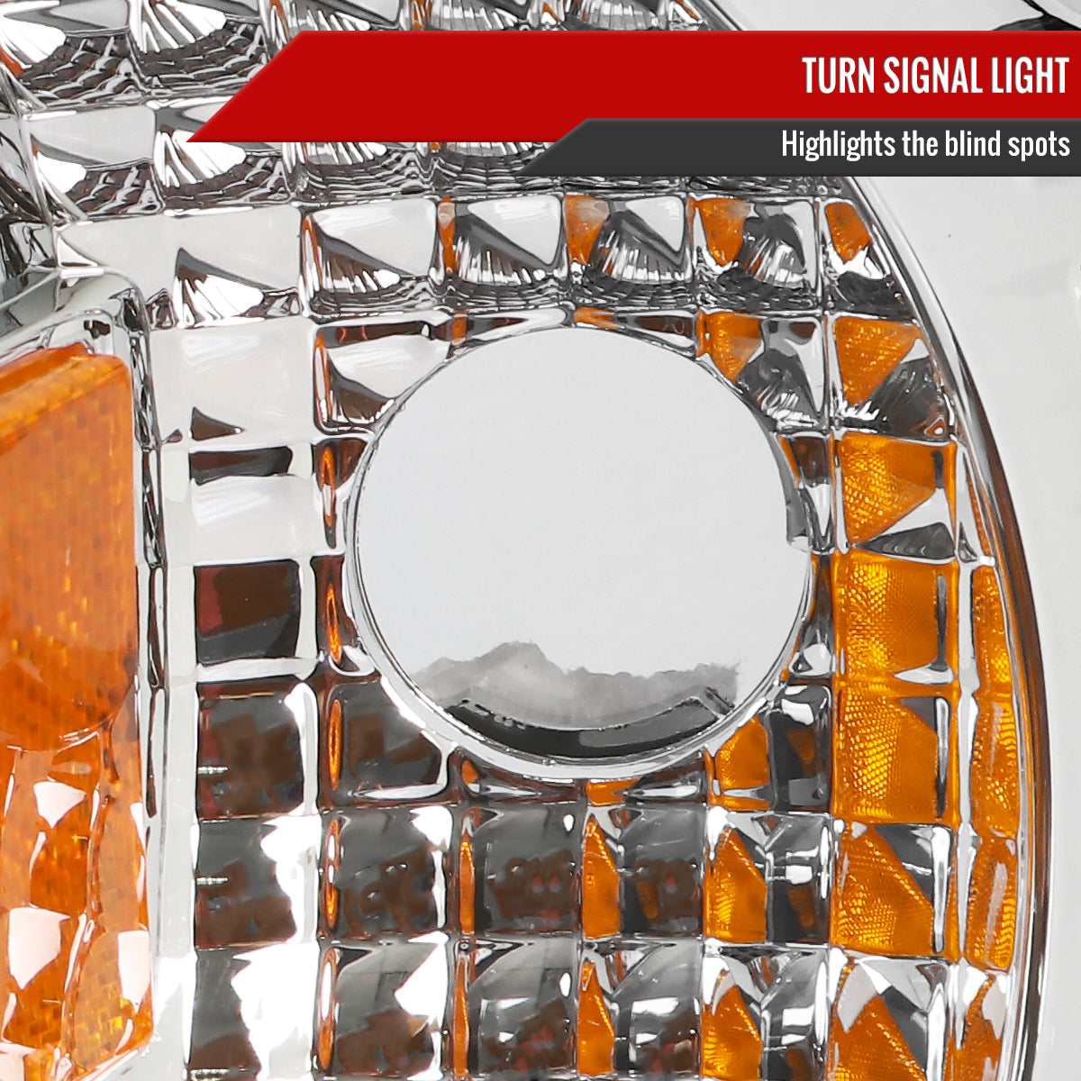1997-2004 Ford F-150 / 1997-2002 Expedition LED C-Bar Projector Headlights (Chrome Housing/Clear Lens)