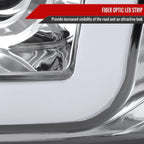 1997-2004 Ford F-150 / 1997-2002 Expedition LED C-Bar Projector Headlights (Chrome Housing/Clear Lens)