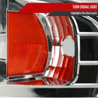 1997-2004 Ford F-150 / 1997-2002 Expedition Projector Headlights w/ SMD LED Light Strip (Chrome Housing/Clear Lens)